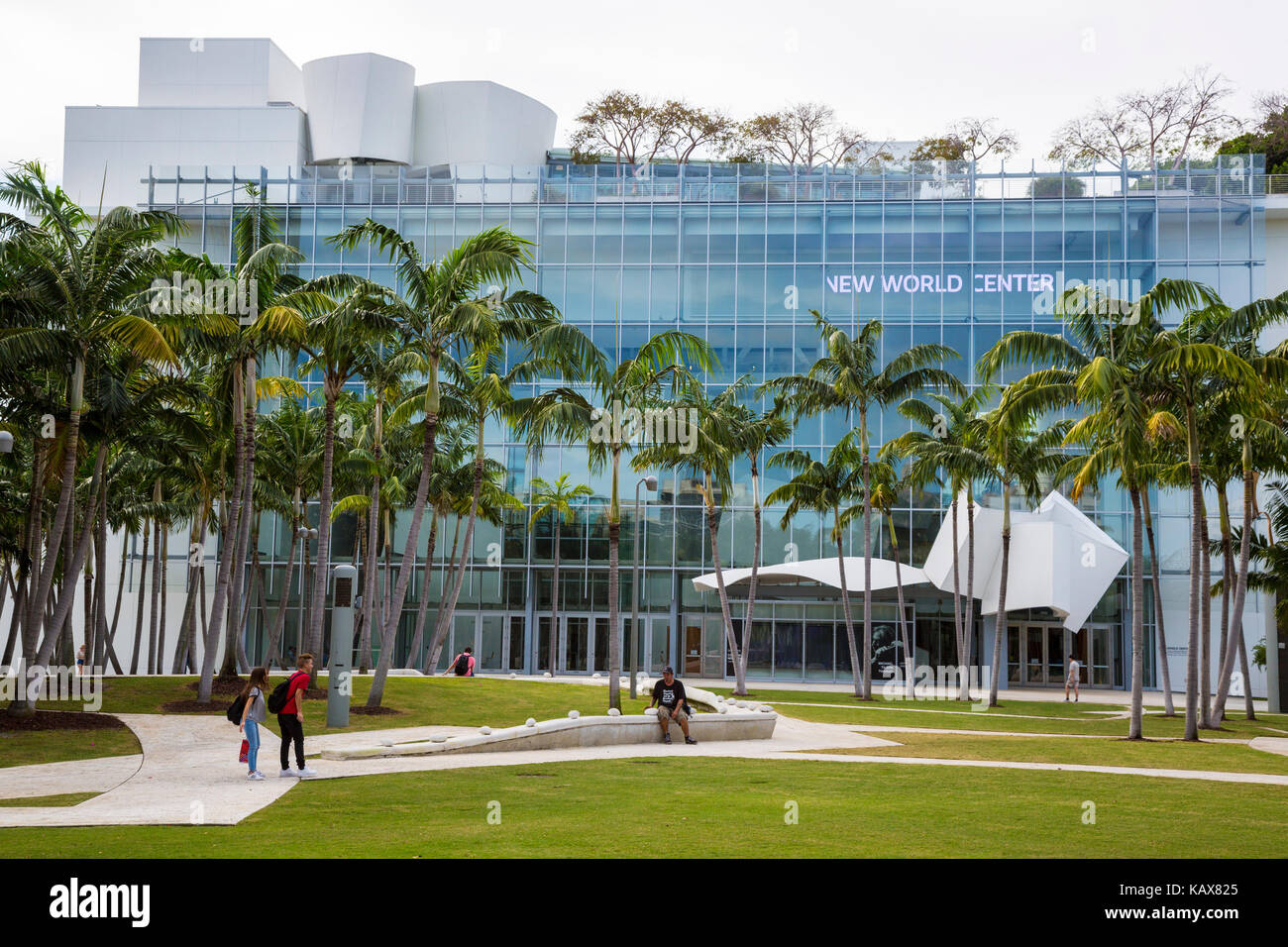 Miami Beach, Florida. New World Center, South Beach. Stockfoto