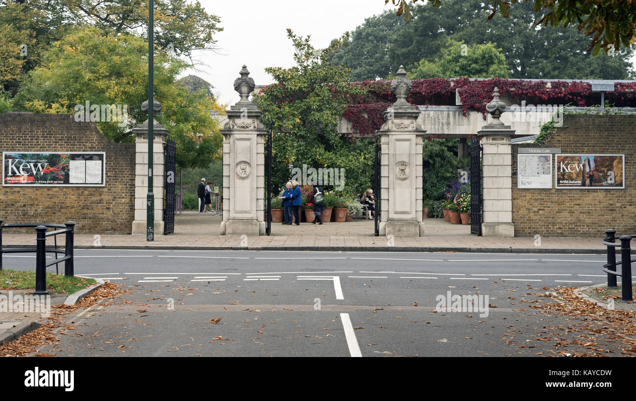 Kew Gardens Victoria Gate Stockfoto