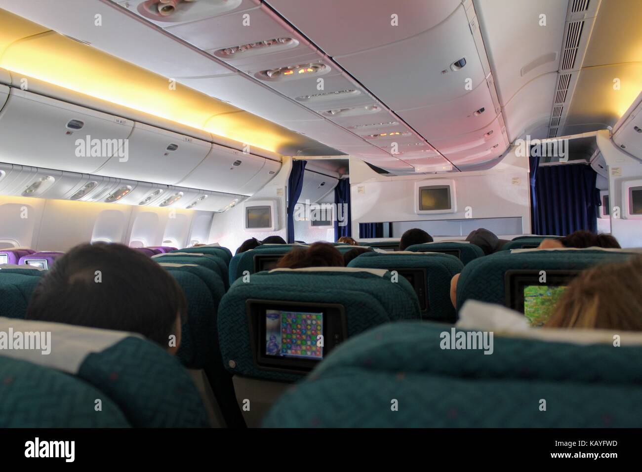 Boeing 777 Kabine Stockfotos Boeing 777 Kabine Bilder Alamy