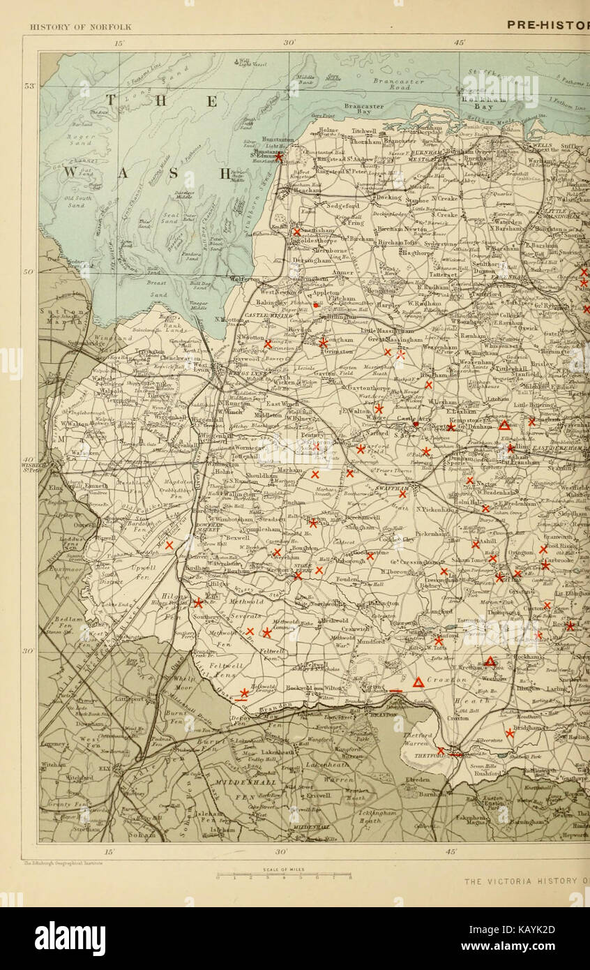 Die Victoria die Geschichte der Grafschaft Norfolk BHL 18635313 Stockfoto
