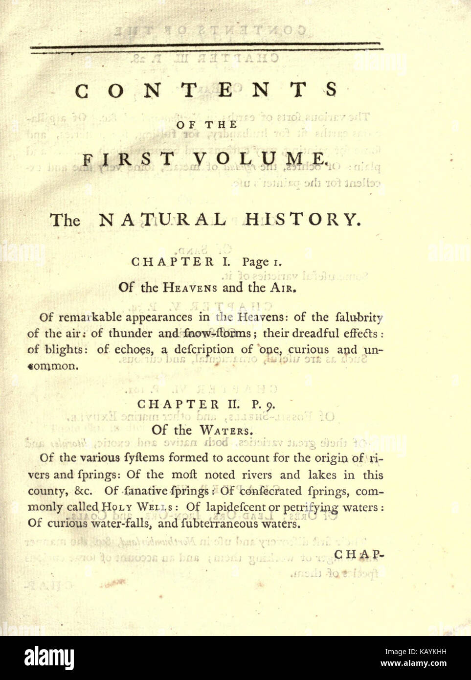 Die natürliche Geschichte und Altertümer von Northumberland und so viel von der Grafschaft Durham, liegt zwischen den Flüssen Tyne und Tweed BHL 21681414 Stockfoto