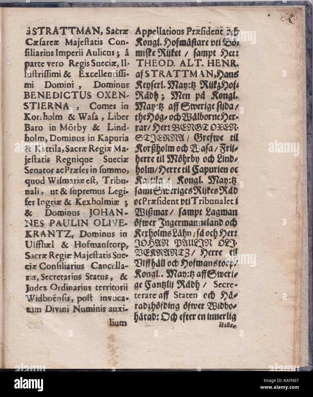 Vertrag von nimwegen zwischen Schweden und dem Heiligen Römischen Reich 1679 06. Stockfoto