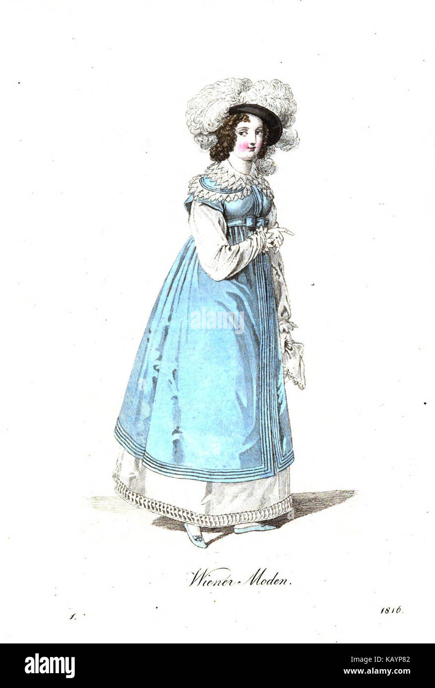Wiener Zeitschrift 1816 01 04 Modus Stockfoto