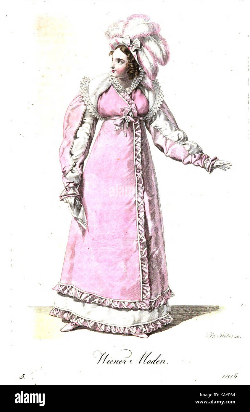 Wiener Zeitschrift 1816 02 01 Modus Stockfoto