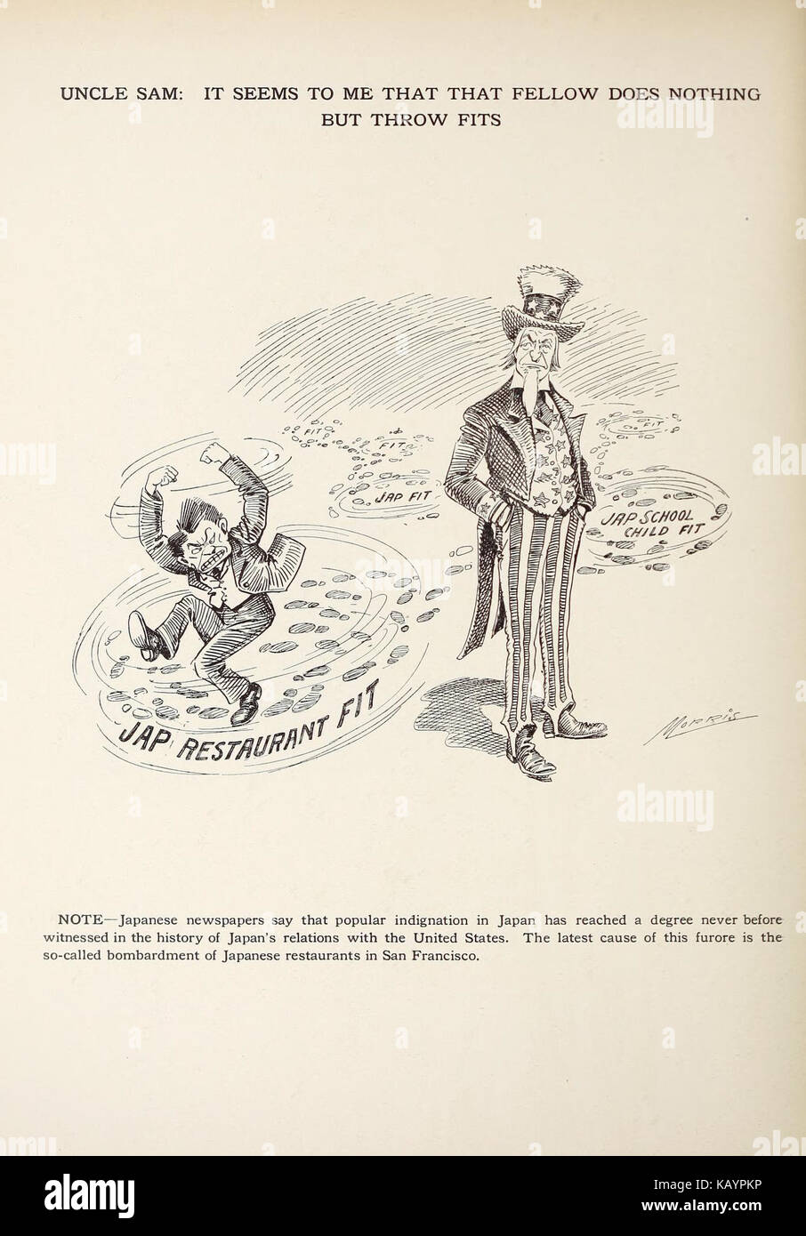 WCMorris Sprecher Review Cartoons 056 Stockfoto