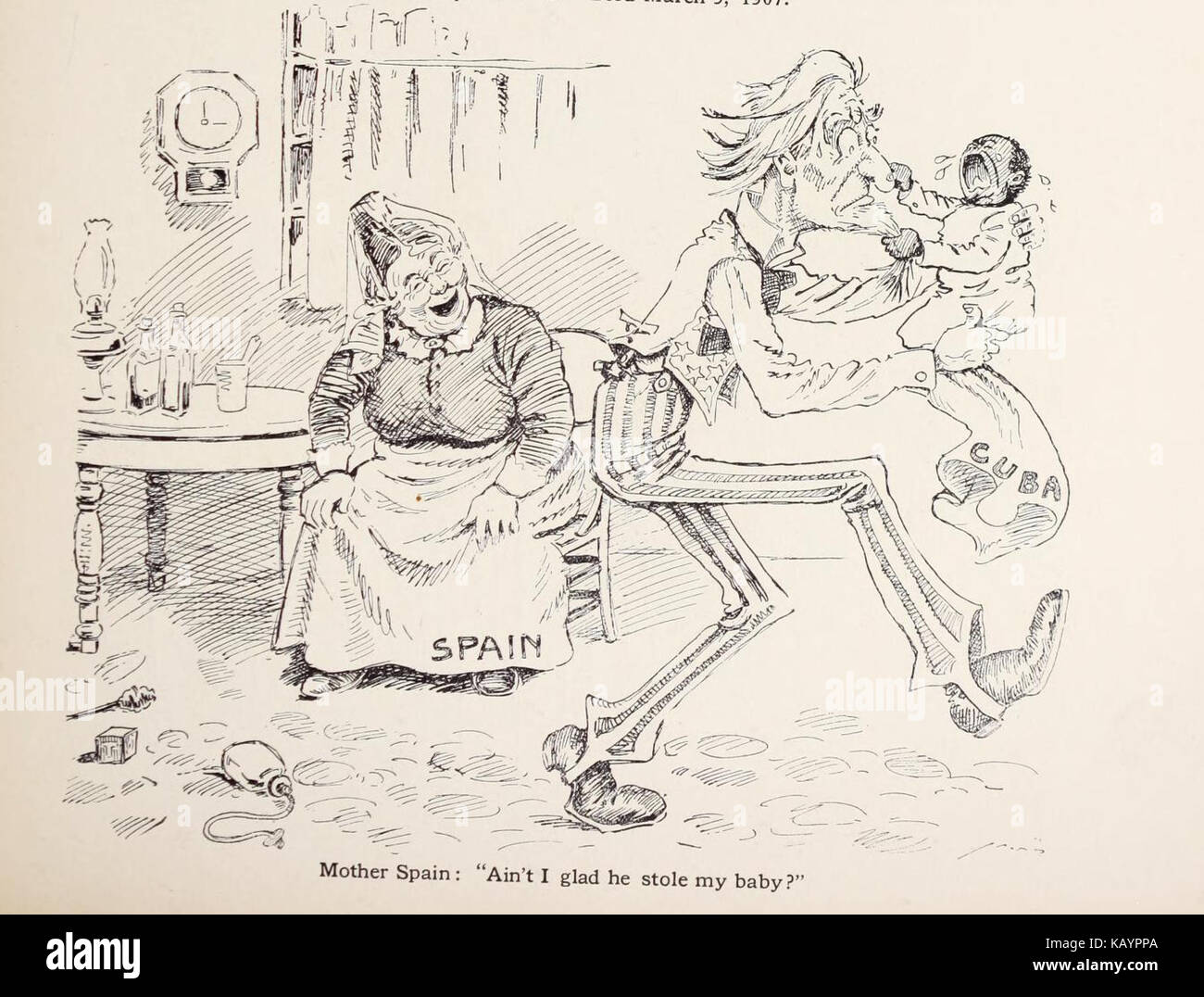 WCMorris Sprecher Review Cartoons 119 Stockfoto