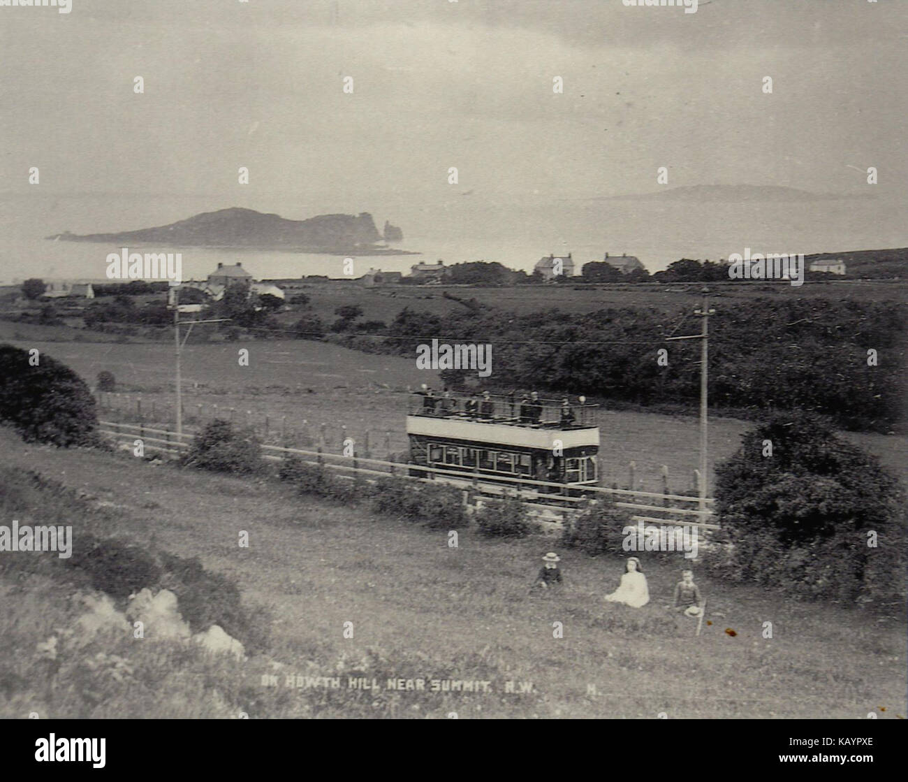 Der Giant's Causeway Straßenbahn Stockfoto