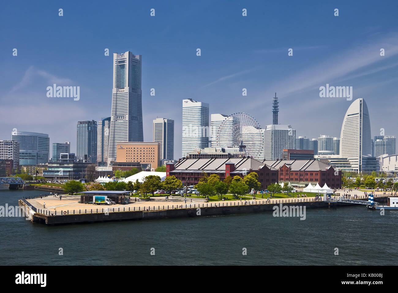 Japan, Yokohama, Stadt, Skyline, Landmark Tower, Stockfoto