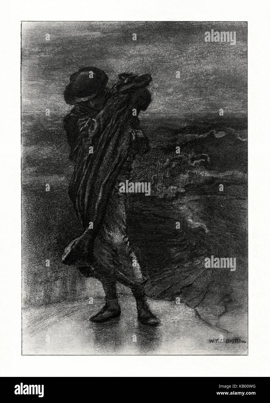 W.E.F. Britten Die frühen Gedichte von Alfred Lord Tennyson Break, Break, Break Stockfoto