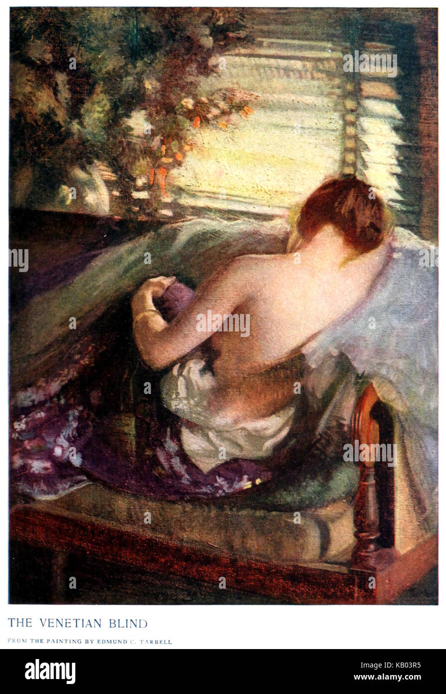 Die Jalousie von Edmund C Tarbell Stockfoto
