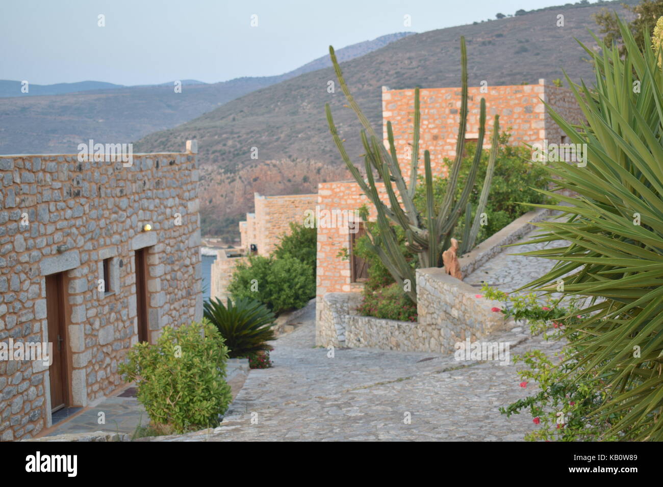 Traditionelles Steinhaus in Peloponnes Stockfoto