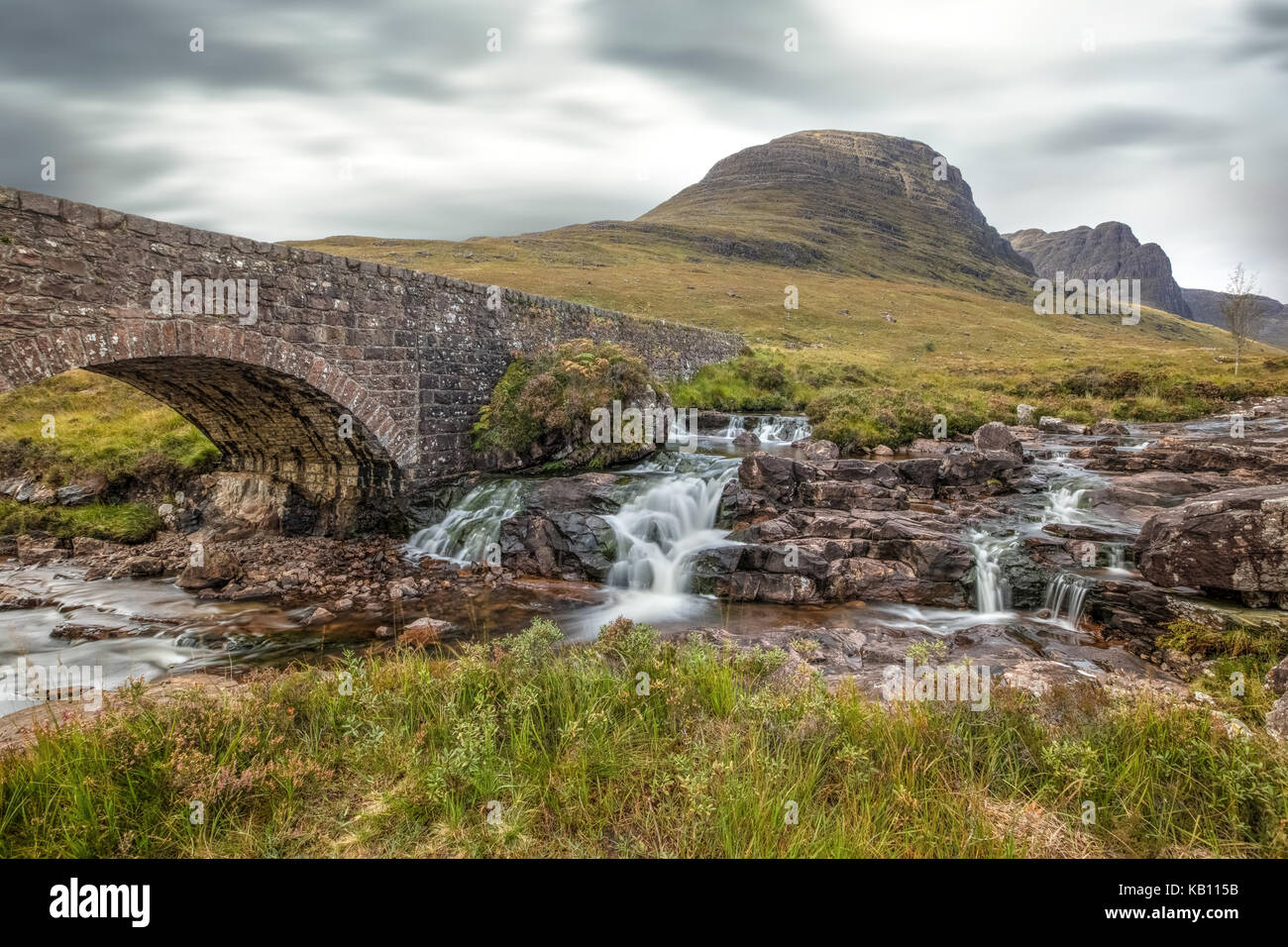 Russell Burn, Applecross, Bealach na Ba, Highlands, Schottland, Vereinigtes Königreich Stockfoto
