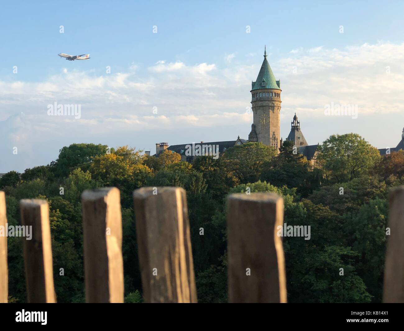 Herrliche Aussicht über die Altstadt von Luxemburg Stockfoto