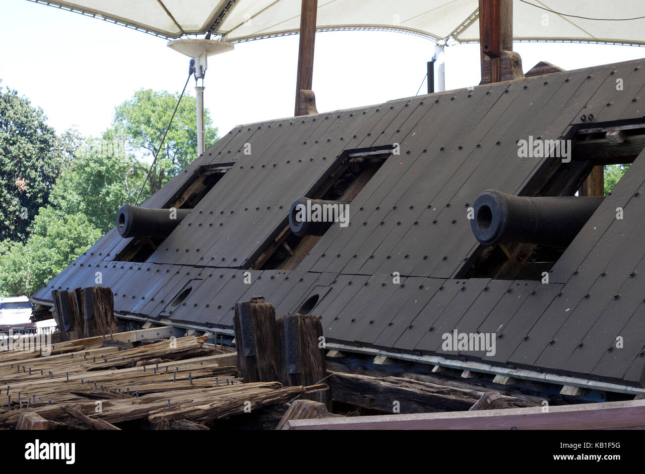 U.S.S. Kairo Union gepanzerte Kanonenboot Stockfoto