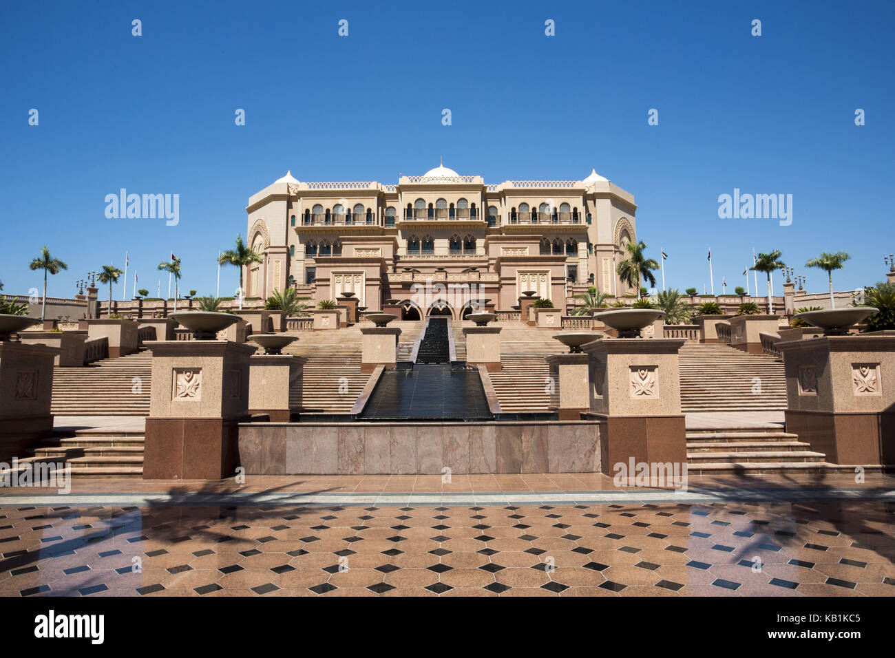 Der Emirates Palace Hotel, Abu Dhabi, Stockfoto