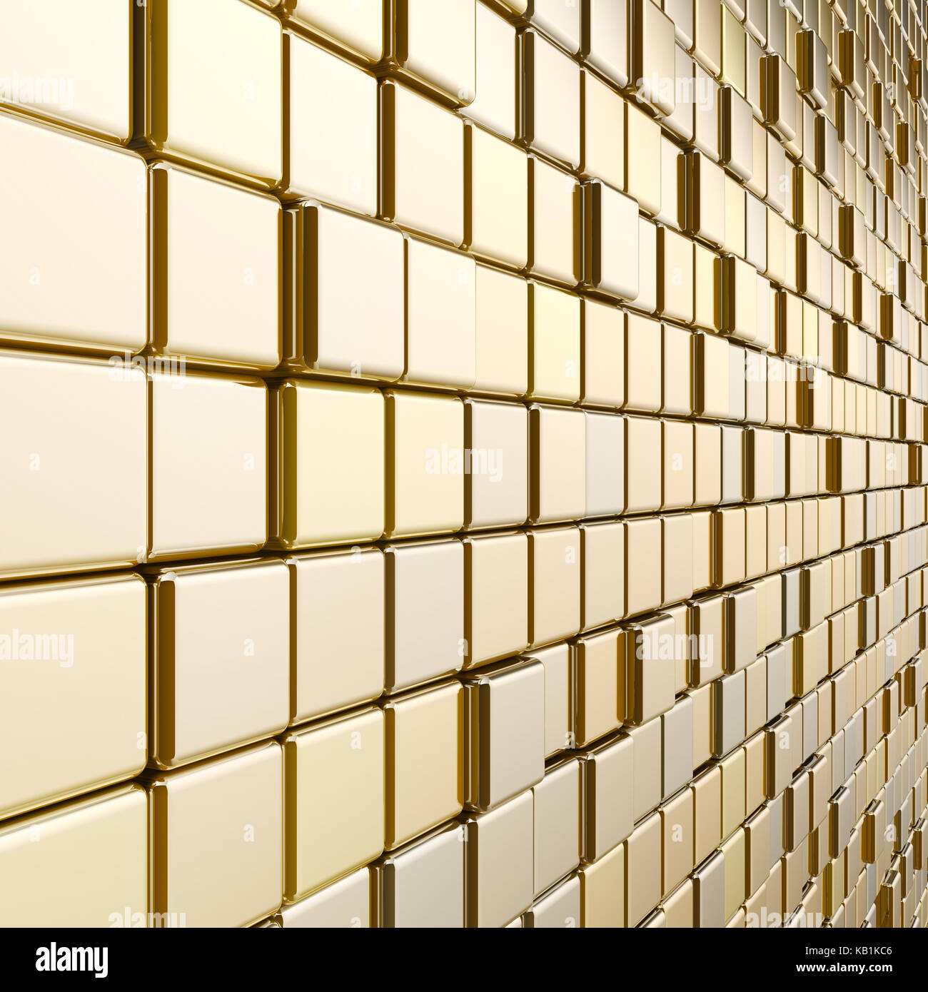 Gold Mosaik. Hochwertige 3D-rendering farben Hintergrund Stockfoto