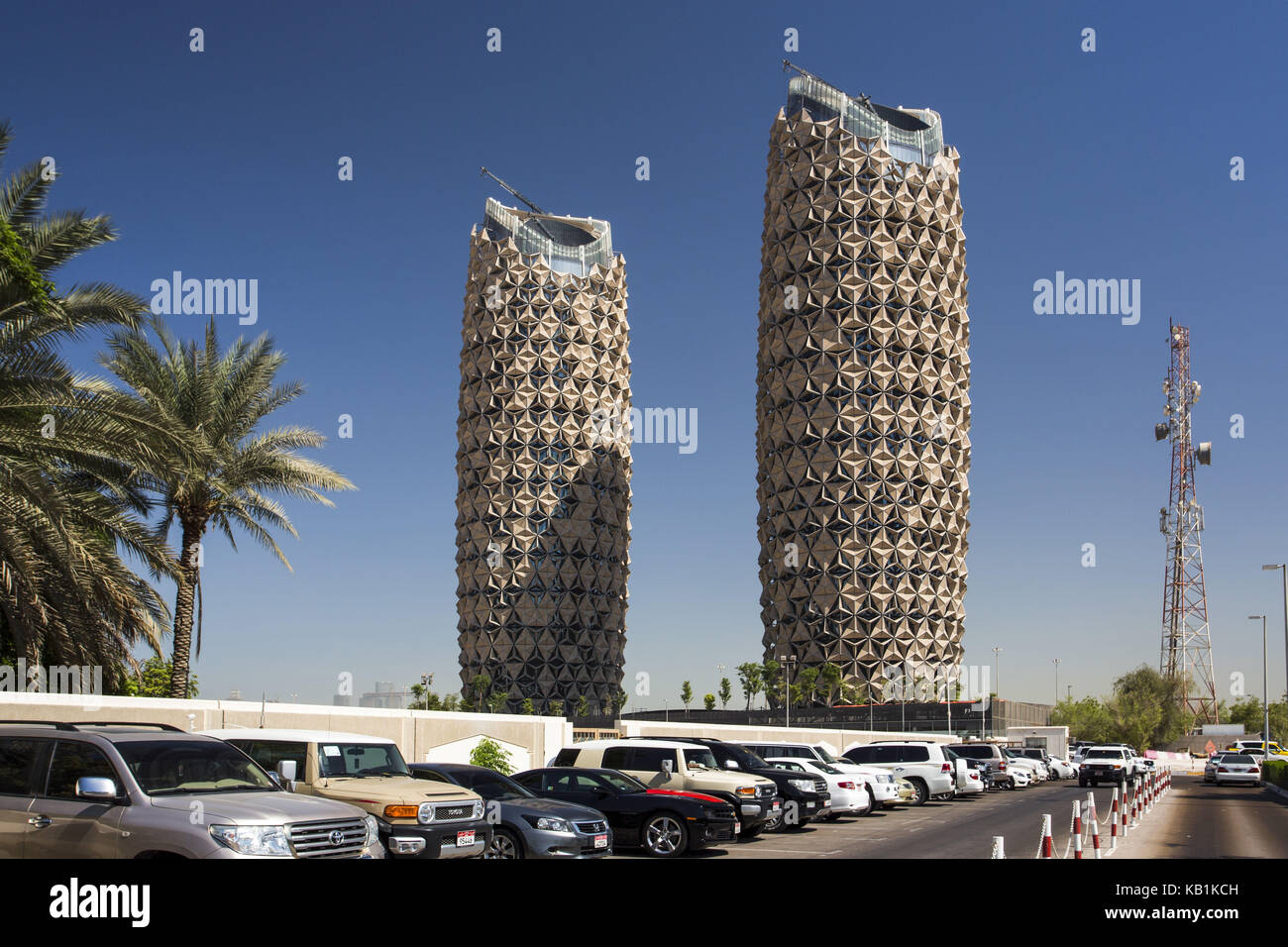 Appartmenthäuser, Abu Dhabi, Stockfoto