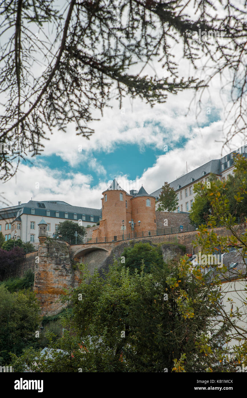 Alte, alte Burg aus Luxemburg Stockfoto