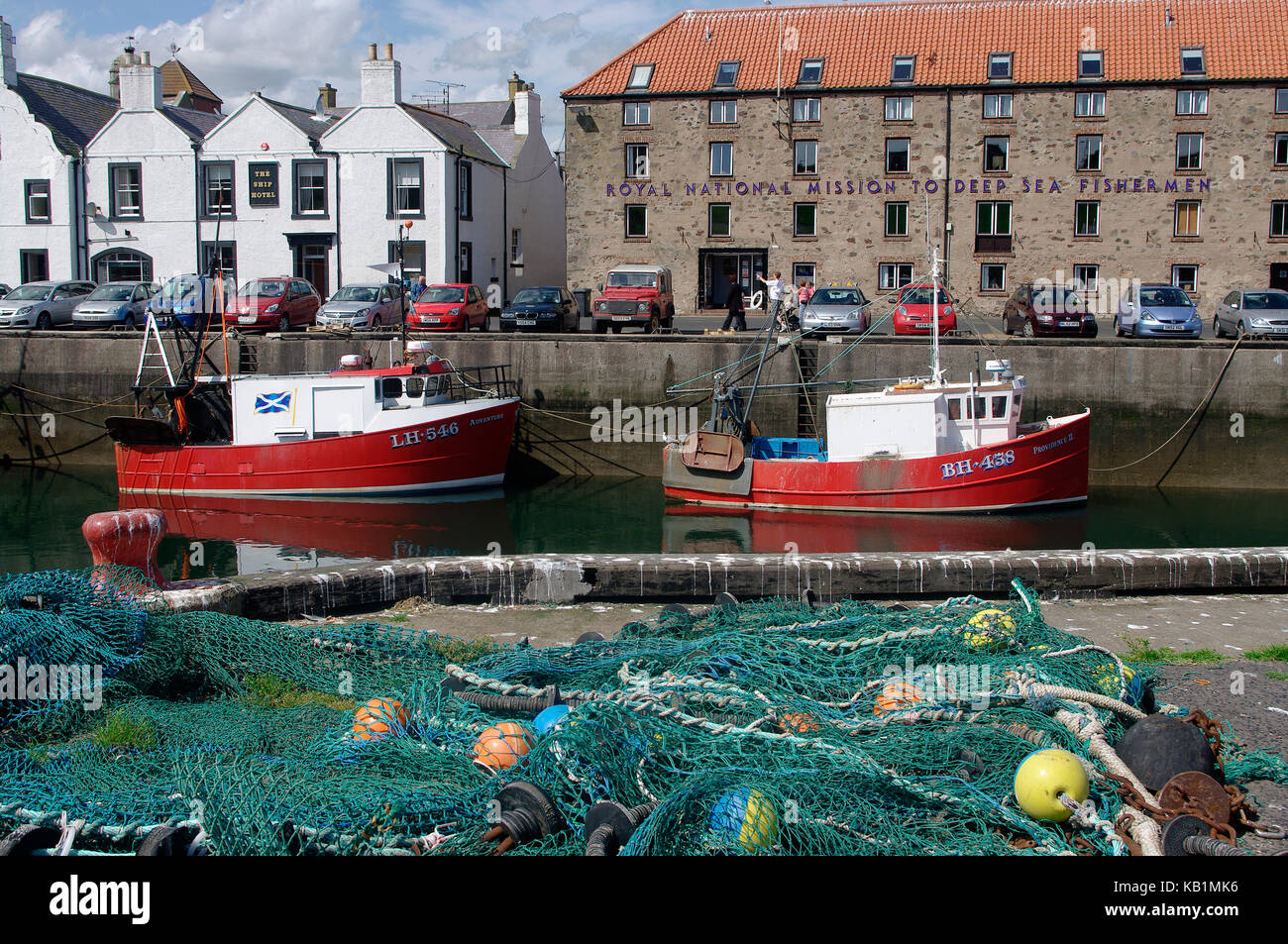 Eyemouth Hafen Stockfoto