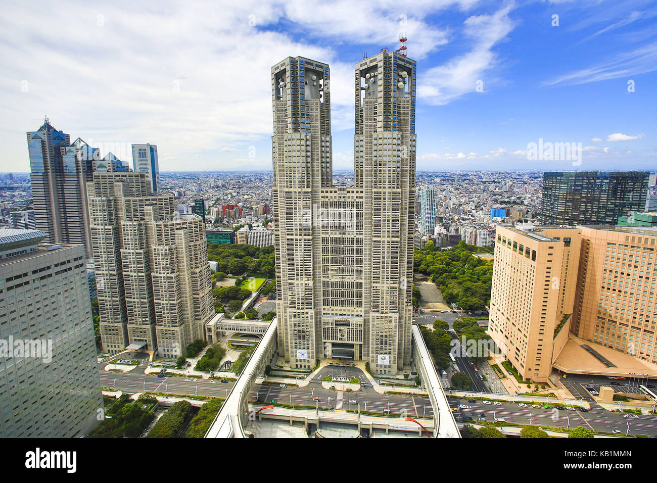 Regierung Gebäude der Präfektur Tokio, Stockfoto