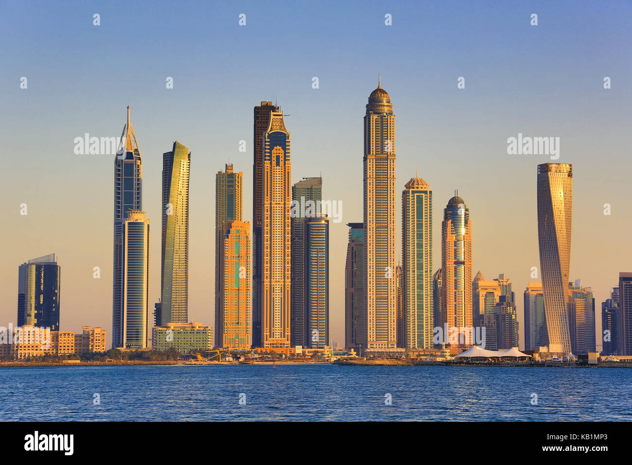 Skyline von Dubai, Stockfoto
