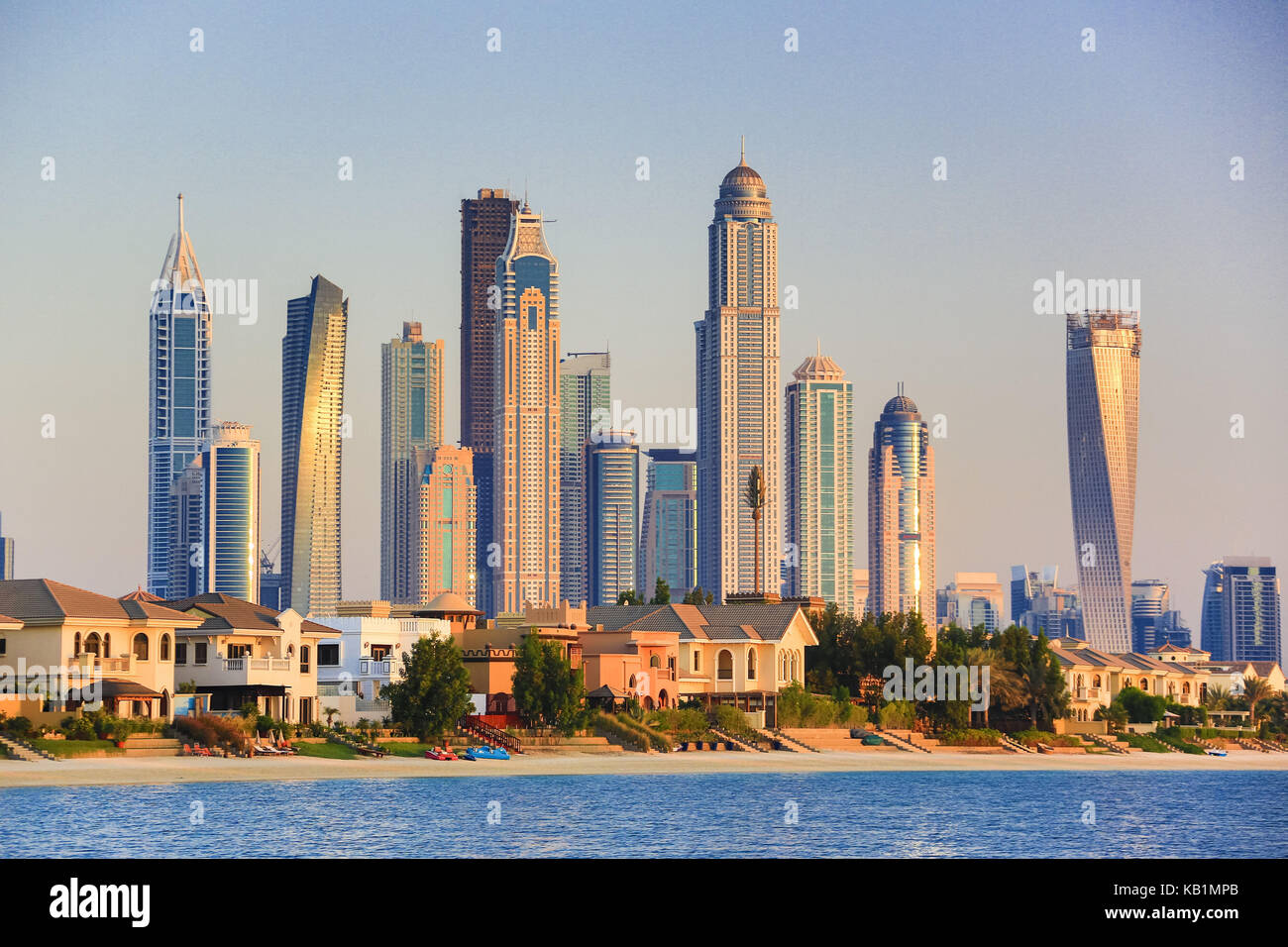 Skyline von Dubai, Stockfoto