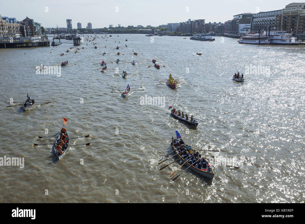 England, London, traditionelle Regatta, Great River race, Stockfoto
