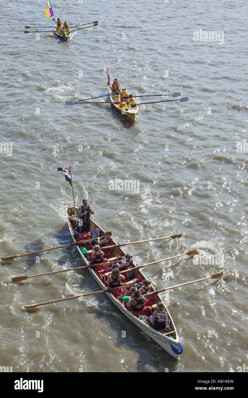 England, London, traditionelle Regatta, Great River race, Stockfoto