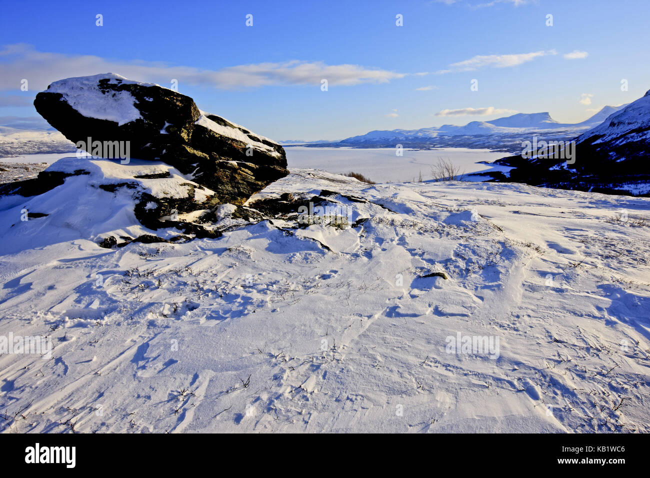 Schweden,Schweden, Lappland, See Torneträsk, Laporten, Lappen Tor, Abisko Nationalpark, Stockfoto