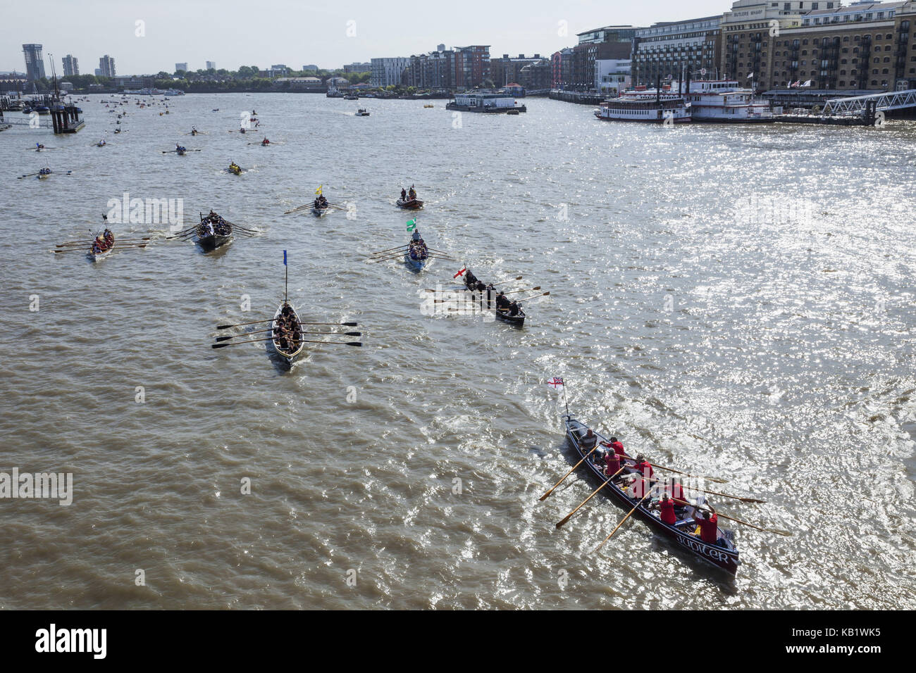 England, London, traditionelle Regatta, Great River race, Stockfoto