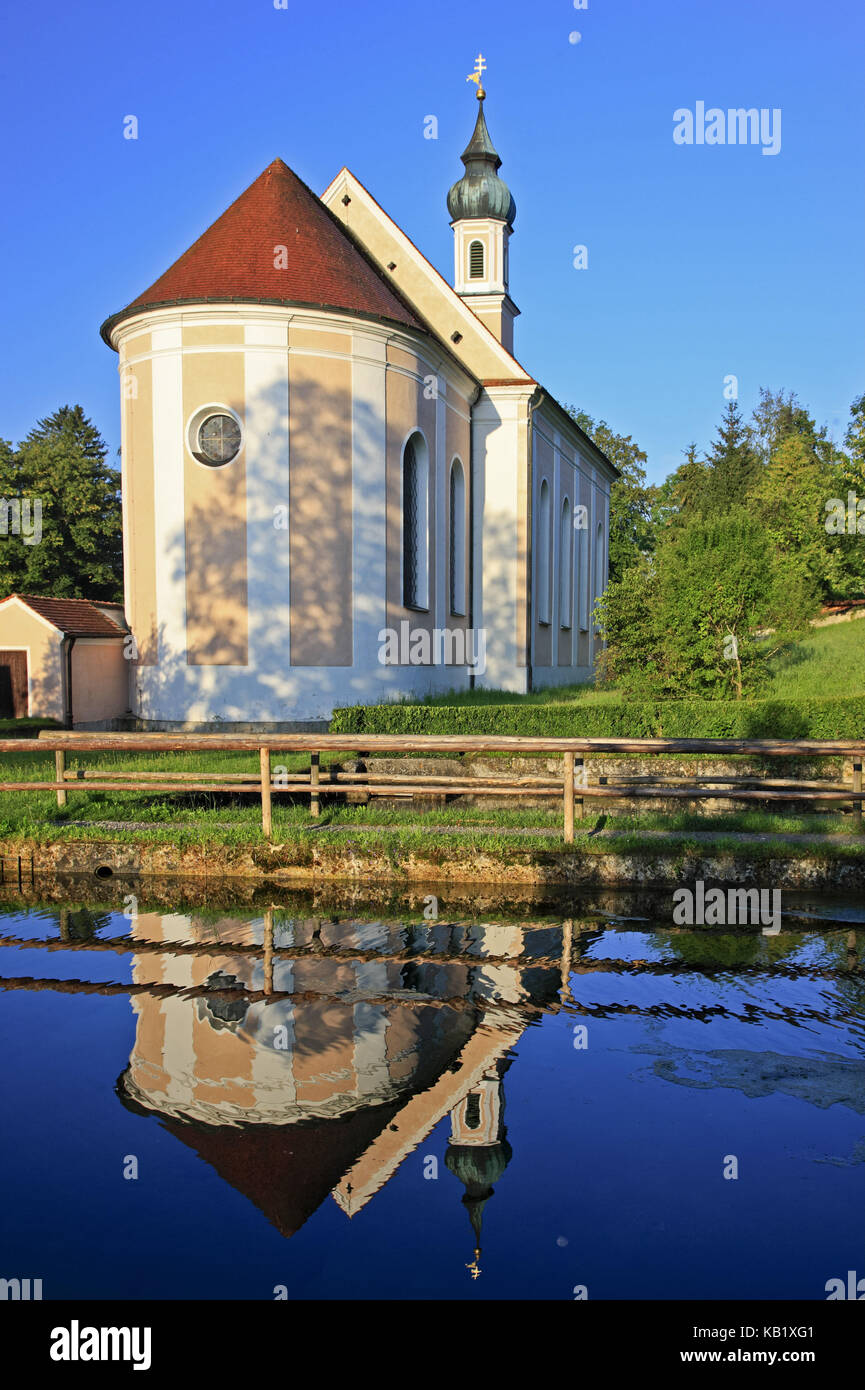 Deutschland, Bayern, Oberbayern, Pfaffenwinkel (Region), Kloster des Wessobrunner, Stockfoto