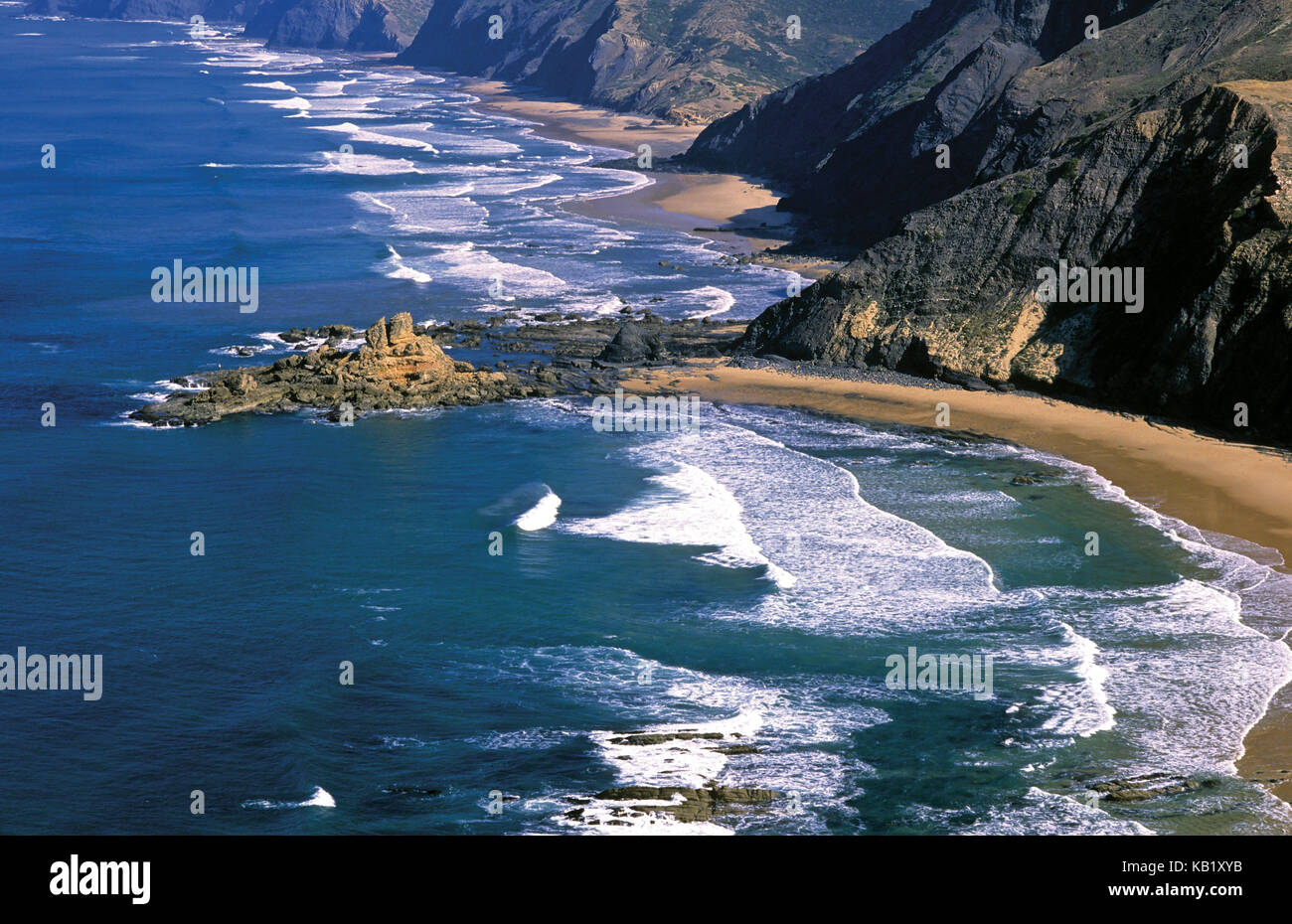 Portugal, Algarve, Ansicht der Aussichtsturm Torre de aspa an der Westküste Costa Vicentina, Stockfoto