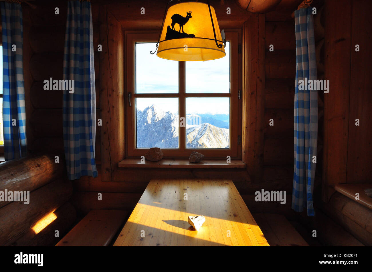 Deutschland, Bayern, Werdenfelser, Zugspitze (Berg), sonnalpin, Restaurant, Aussicht, Stockfoto