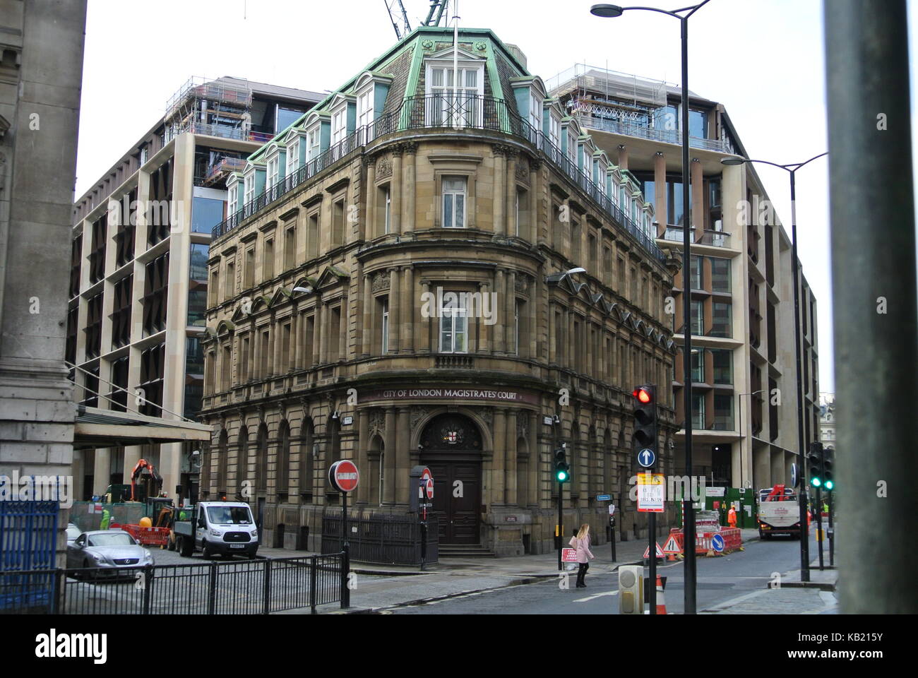 Stadt London Magistrates Court, 1 Queen Victoria Street, London, England, Großbritannien Stockfoto