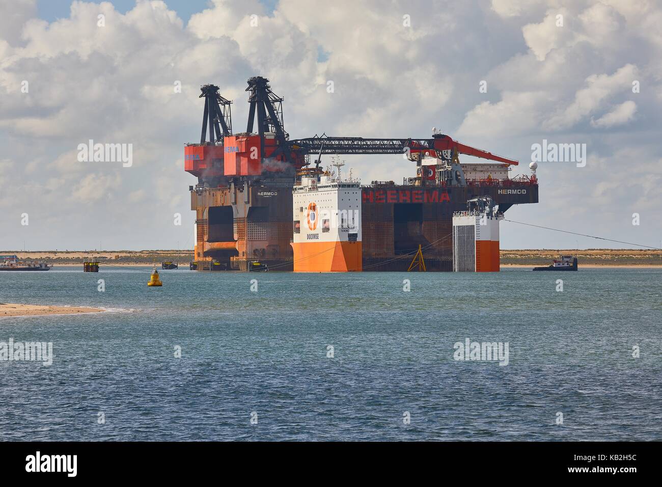 Heerema Hermod Stilllegung Stockfoto