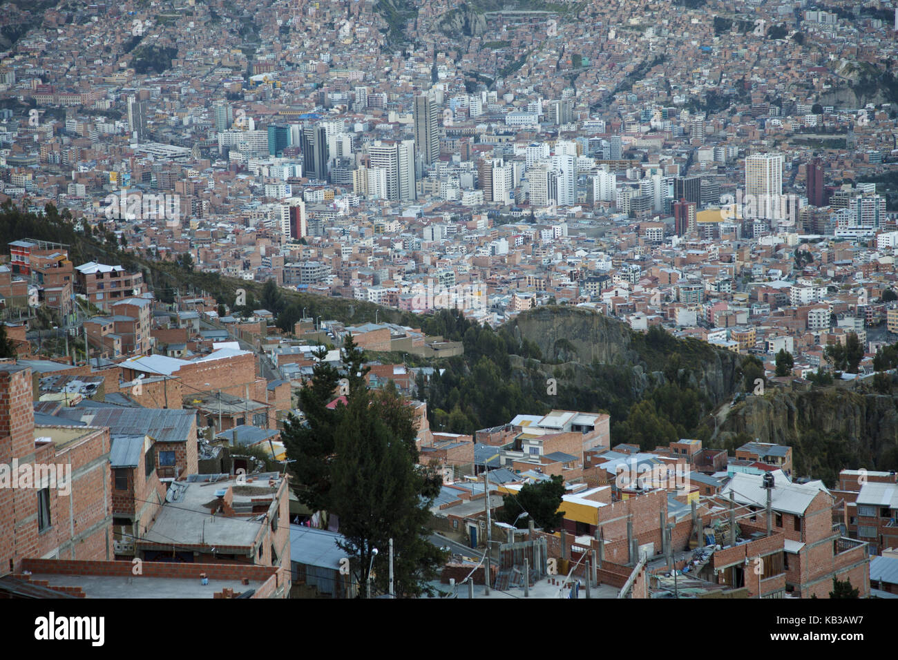 Bolivien, La Paz, Stadtbild, Stockfoto