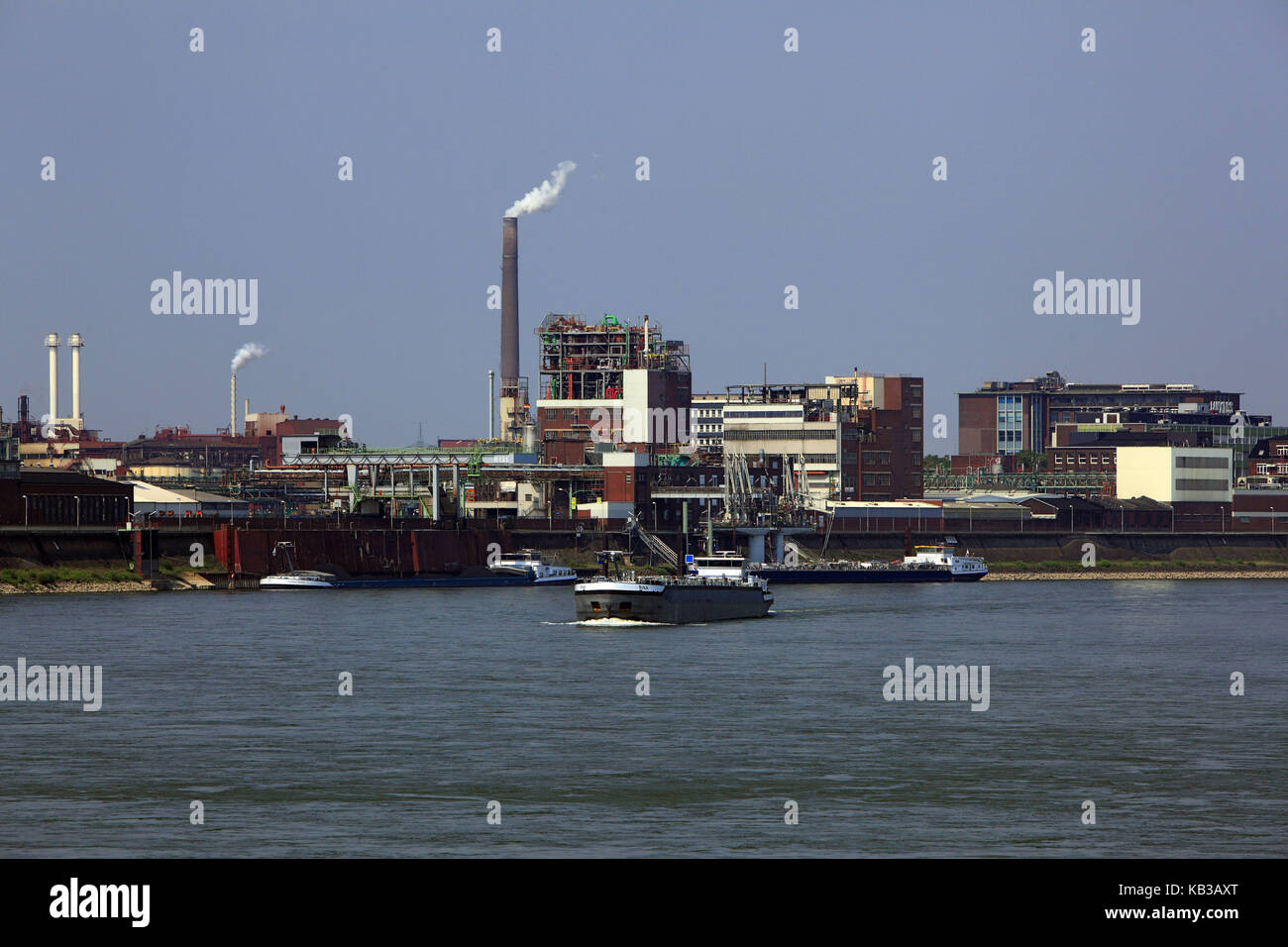 Bayer Farbenfabrik (Gewebe) in Krefeld-Ürdingen, Nordrhein-Westfalen, Deutschland, Stockfoto