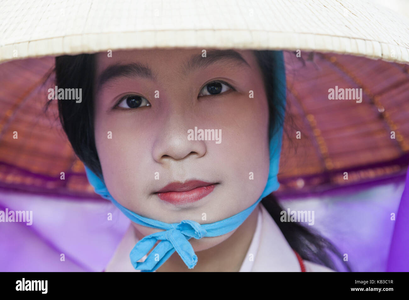 Japan, Honshu, Tokyo, Asakusa, Jidai Matsuri fest, Teilnehmer in der traditionellen Tracht der Edo Zeit, Stockfoto