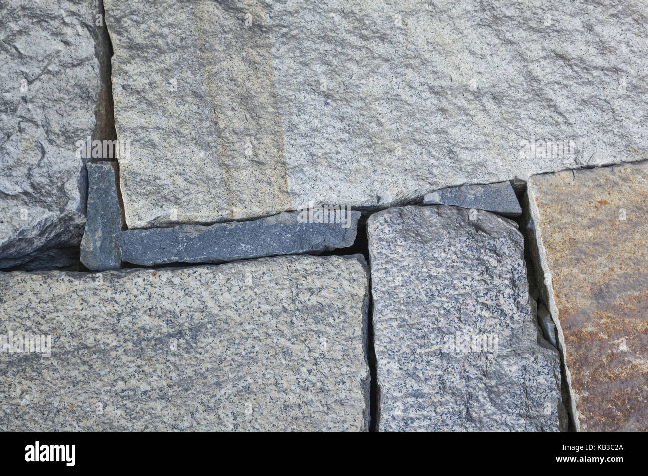 Japan, Honshu, Aichi, Nagoya, Burg Nagoya, Wand, Steine, Bauweise, Probe, Medium close-up, detail, Stockfoto