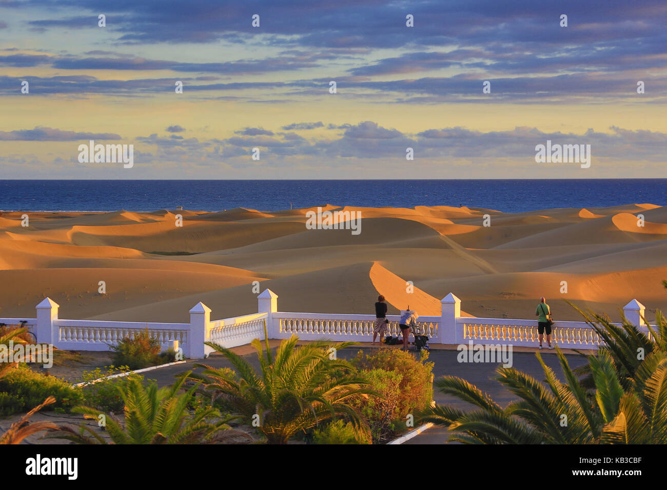 Spanien, Kanarische Inseln, Gran Canaria, Sanddünen von Maspalomas, Stockfoto