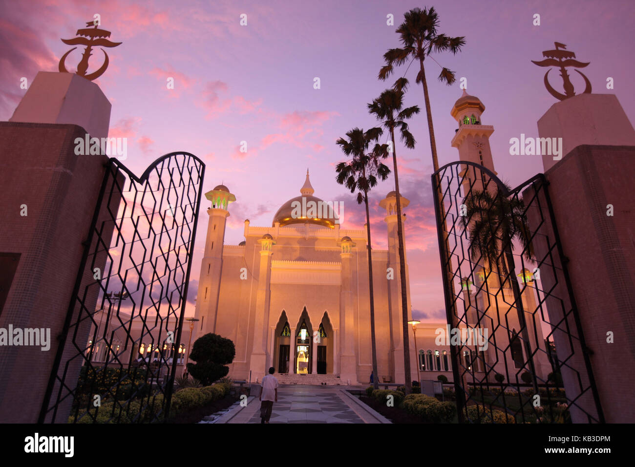 Asien, Südostasien, Brunei Darussalam, chapelar Seri Begawan, Omar Ali Saifuddien Moschee, Stockfoto