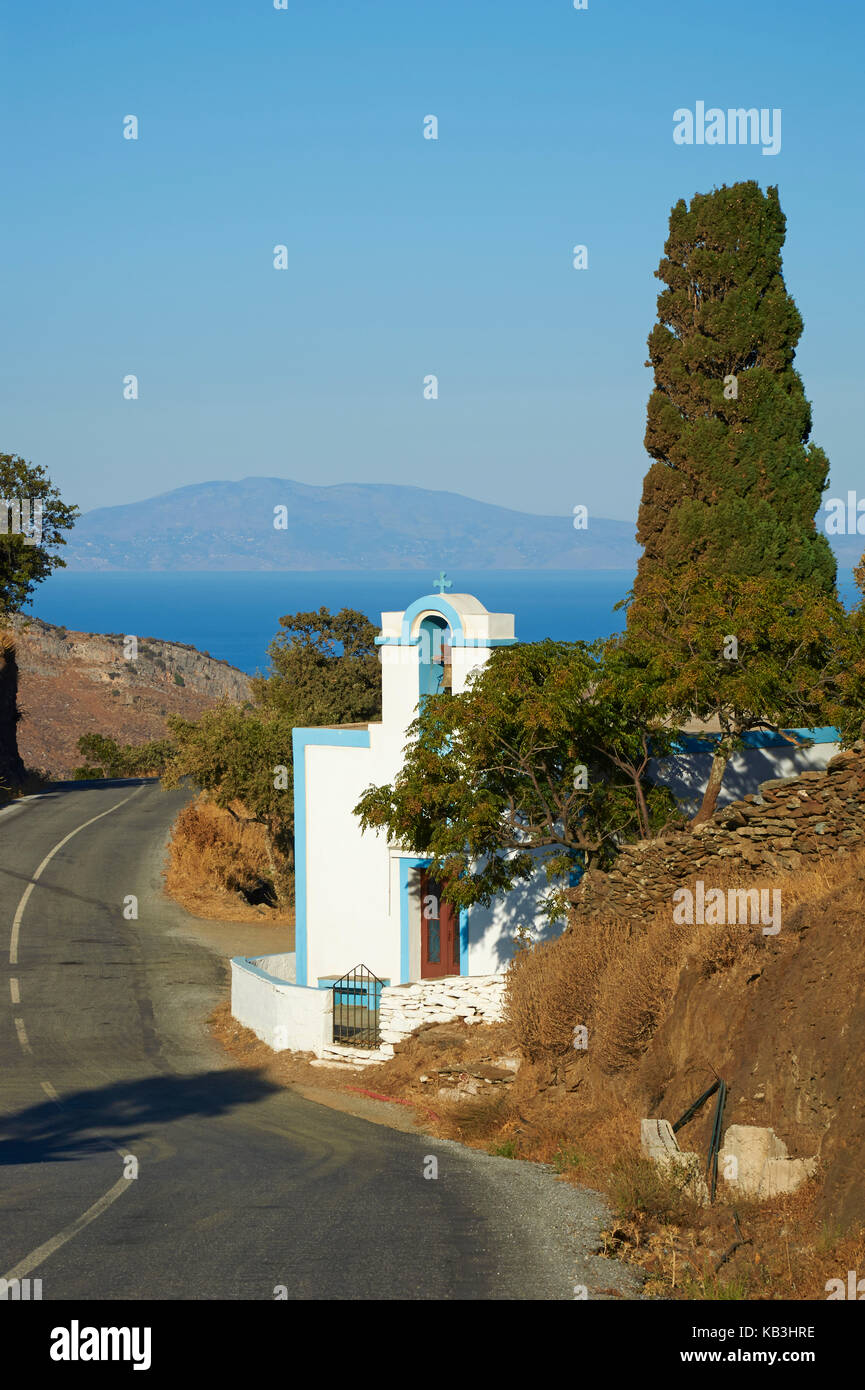 Kirche auf der Insel Kea, Griechenland, Europa, Stockfoto
