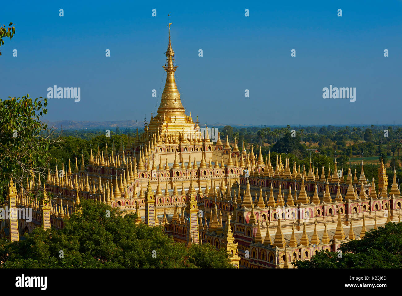 Thanboddhay Tempel, monywa, Myanmar, Asien, Stockfoto