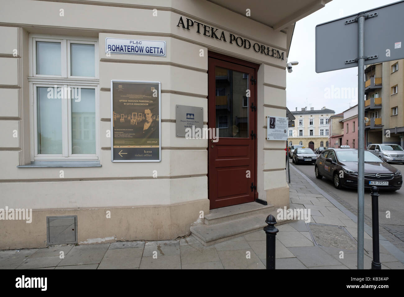 Apotheke unter dem Adler Museum im Jüdischen Ghetto in Krakau, Polen, Europa Stockfoto