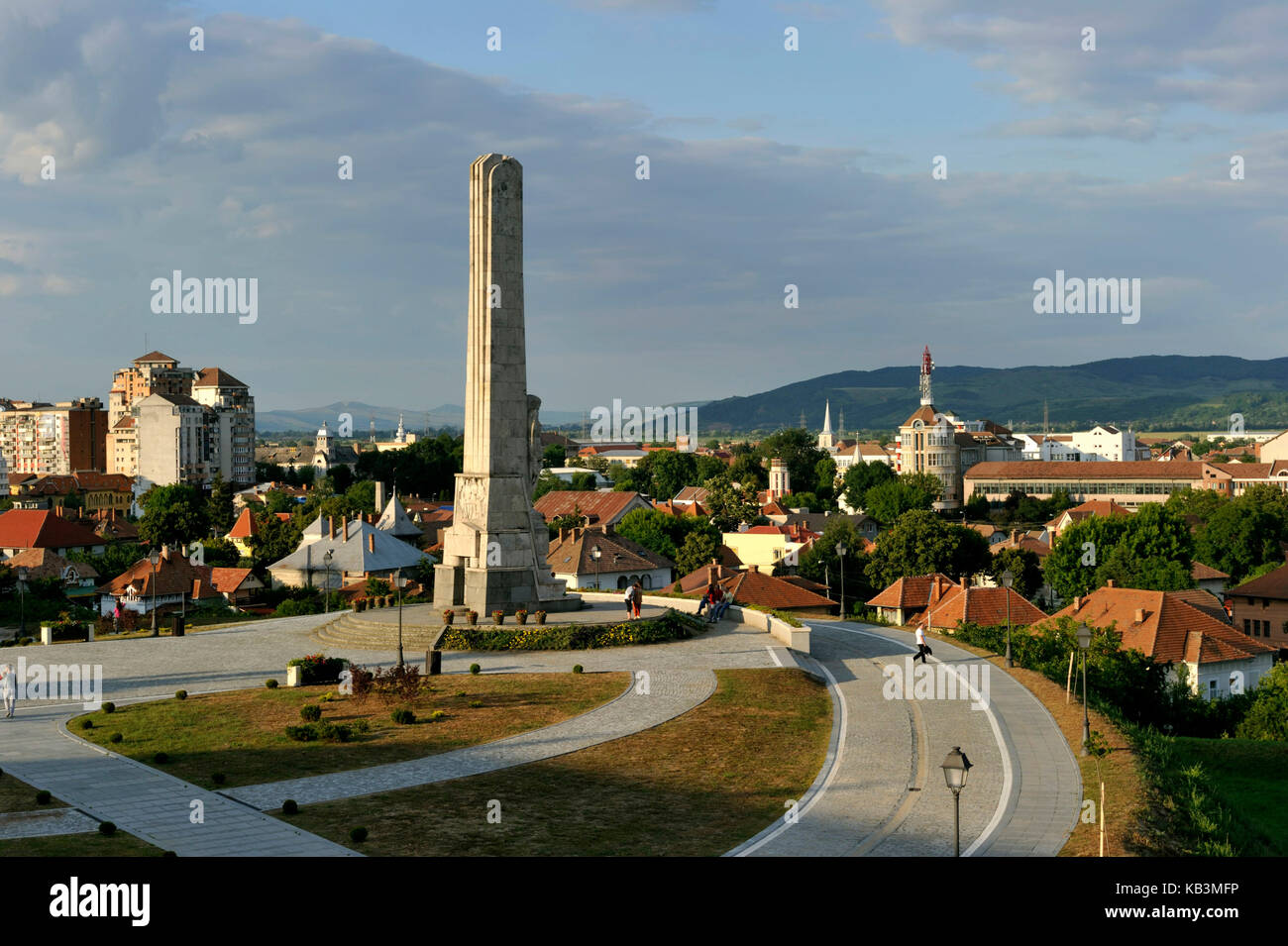 Rumänien, Siebenbürgen, Karpaten, Alba Iulia, die Zitadelle, Obelisk Stockfoto