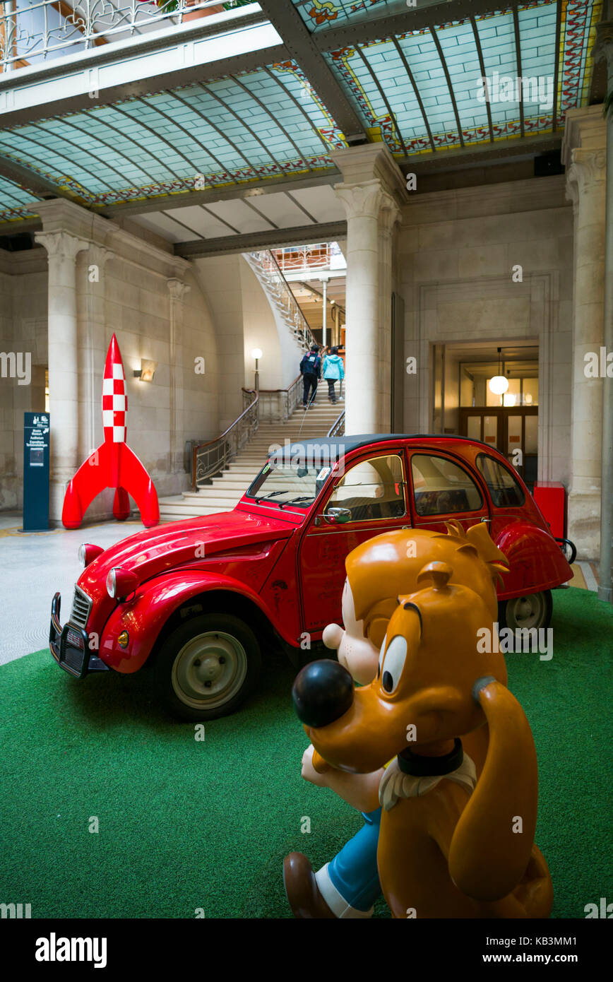 Belgien, Brüssel, Centre belge de la bande dessinee, Belgische Comic-Zentrum, Anbauteile innen Stockfoto