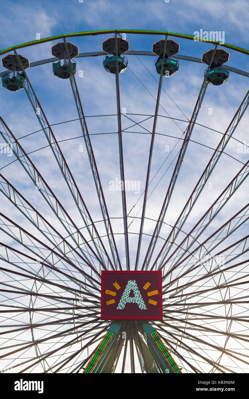 Belgien, Antwerpen, Antwerpen steenplein Riesenrad Stockfoto