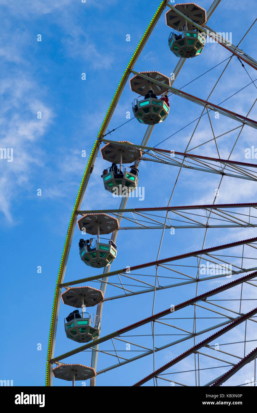 Belgien, Antwerpen, Antwerpen steenplein Riesenrad Stockfoto