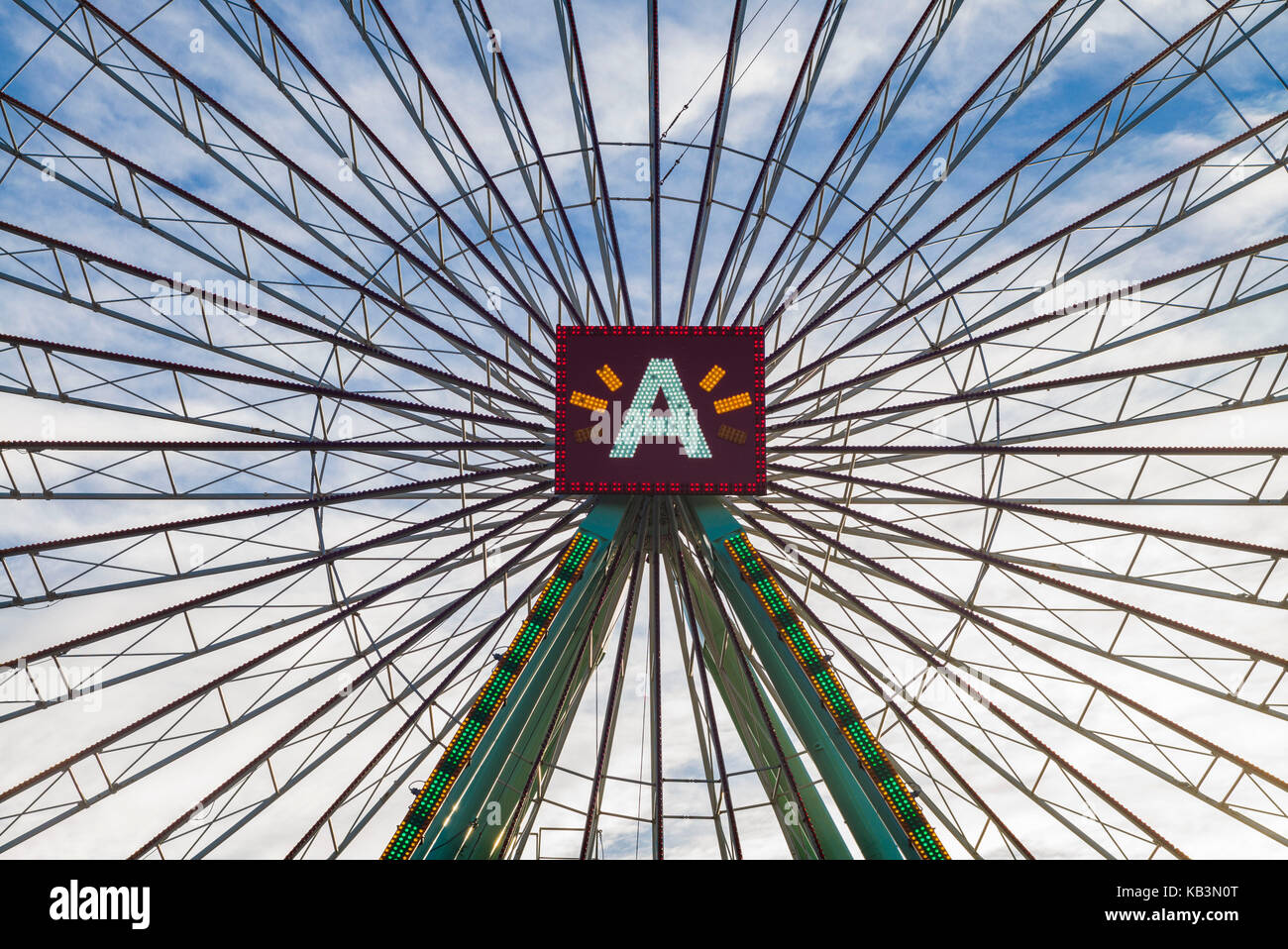 Belgien, Antwerpen, Antwerpen steenplein Riesenrad Stockfoto
