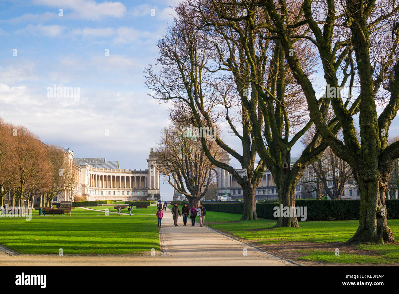 Belgien, Brüssel, Cinquantenaire Park und Triumphbogen Stockfoto